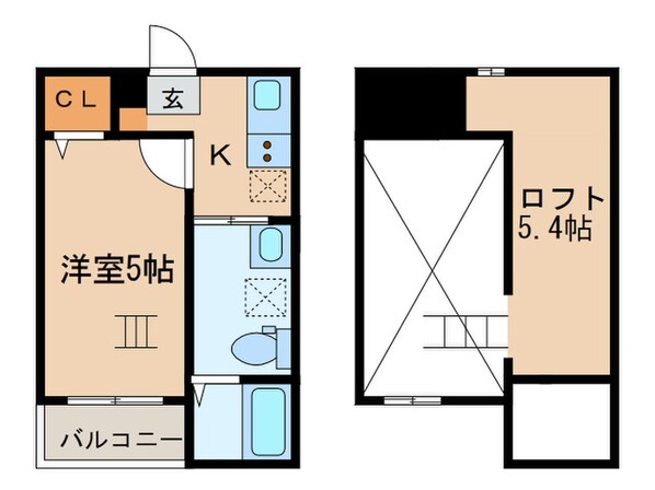 リーブラ庄内通の物件間取画像